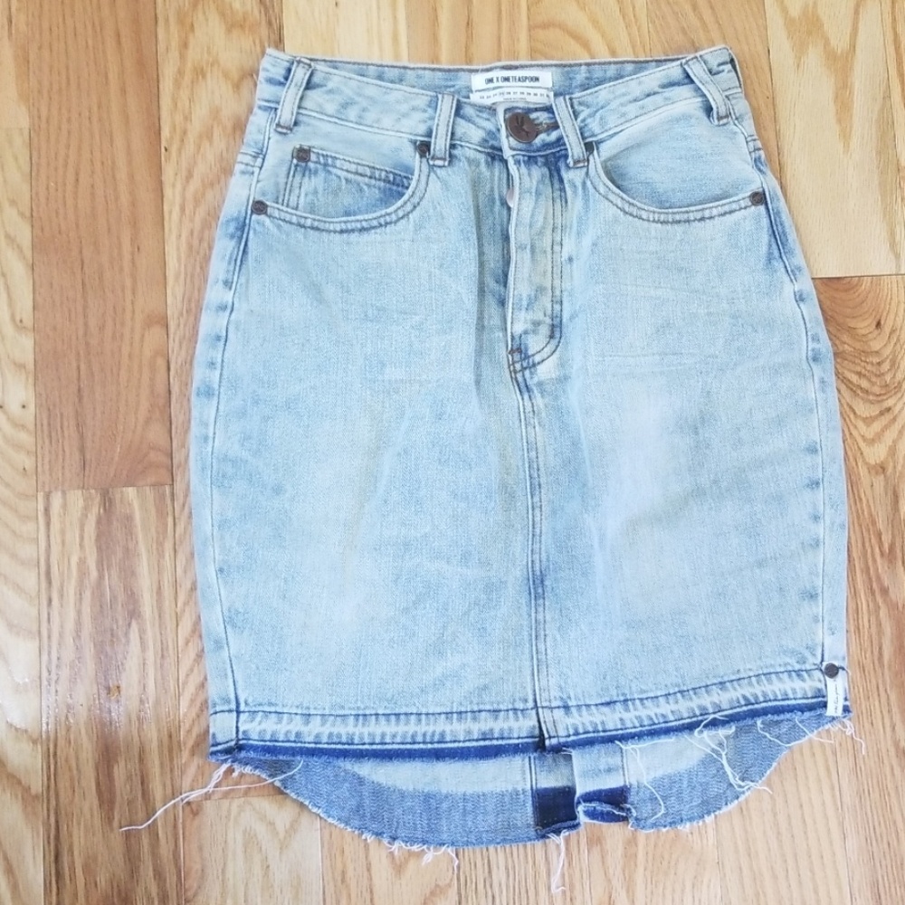 One teaspoon denim skirt